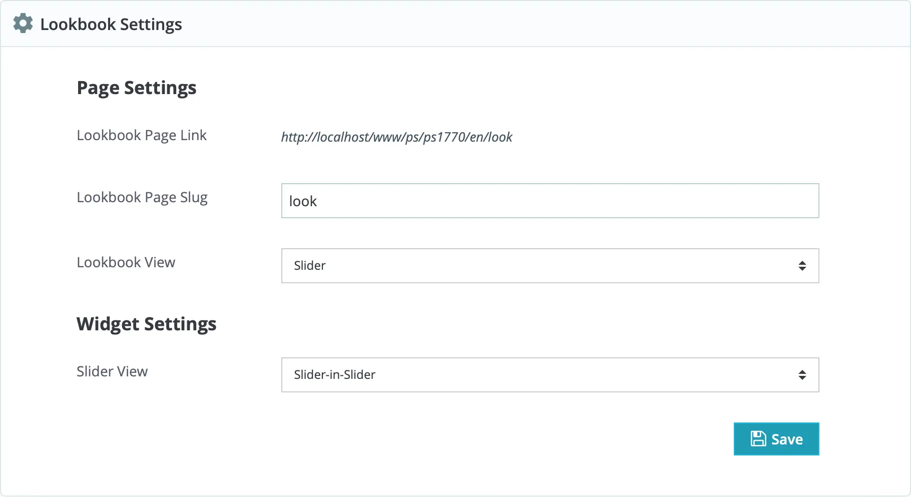 Alysum Prestashop Theme Lookbook module Configuration
