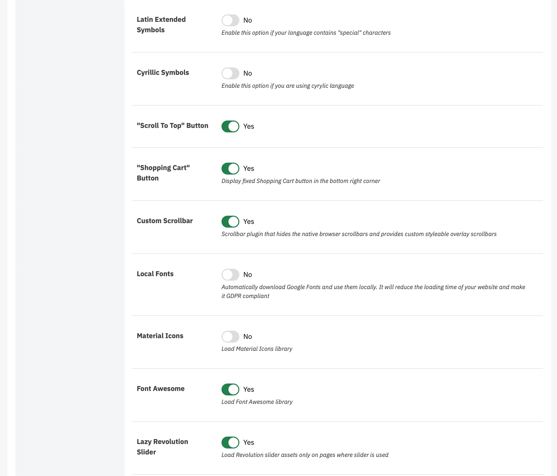 Alysum Prestashop Theme Settings module Configuration