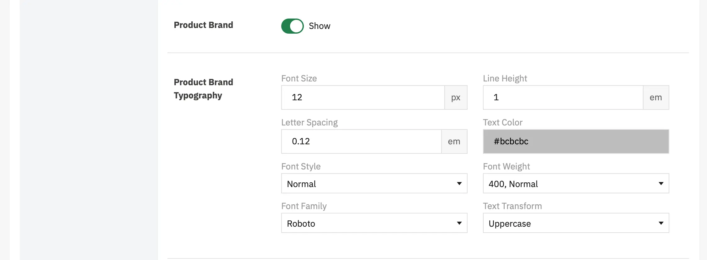 Alysum Prestashop Theme Settings - Product Miniature Configuration