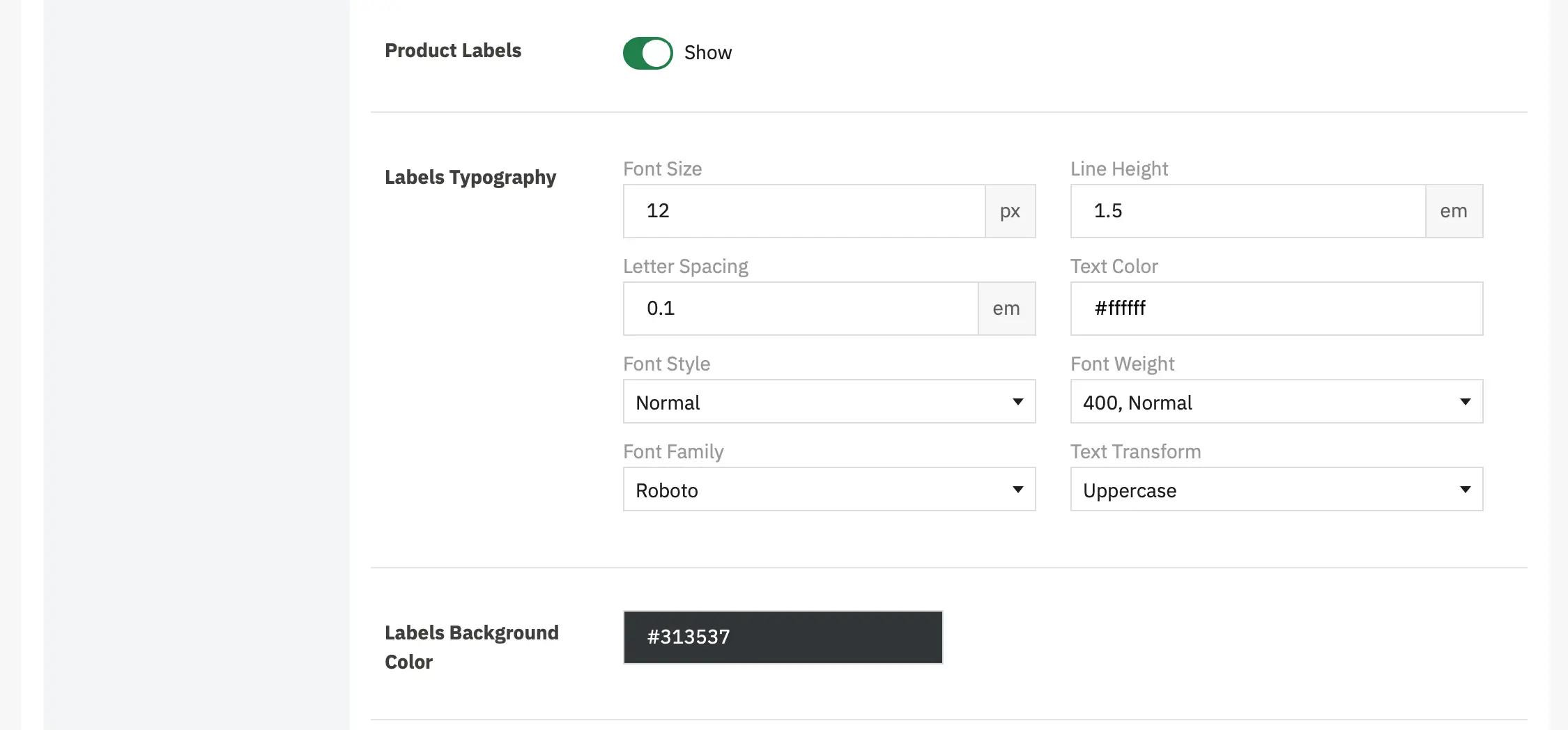 Alysum Prestashop Theme Settings - Product Miniature Configuration