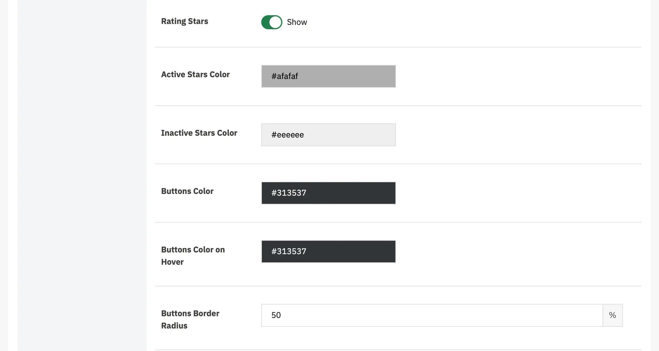 Alysum Prestashop Theme Settings - Product Miniature Configuration