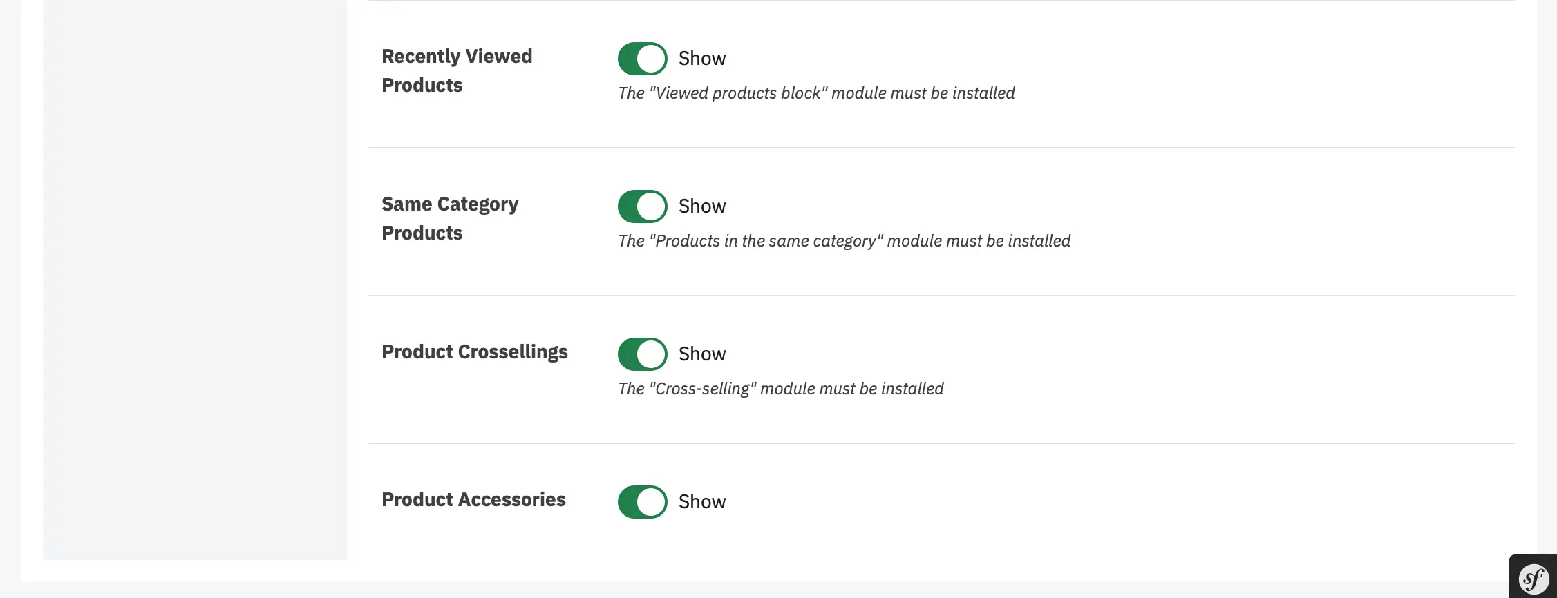 Alysum Prestashop Theme Settings module Configuration