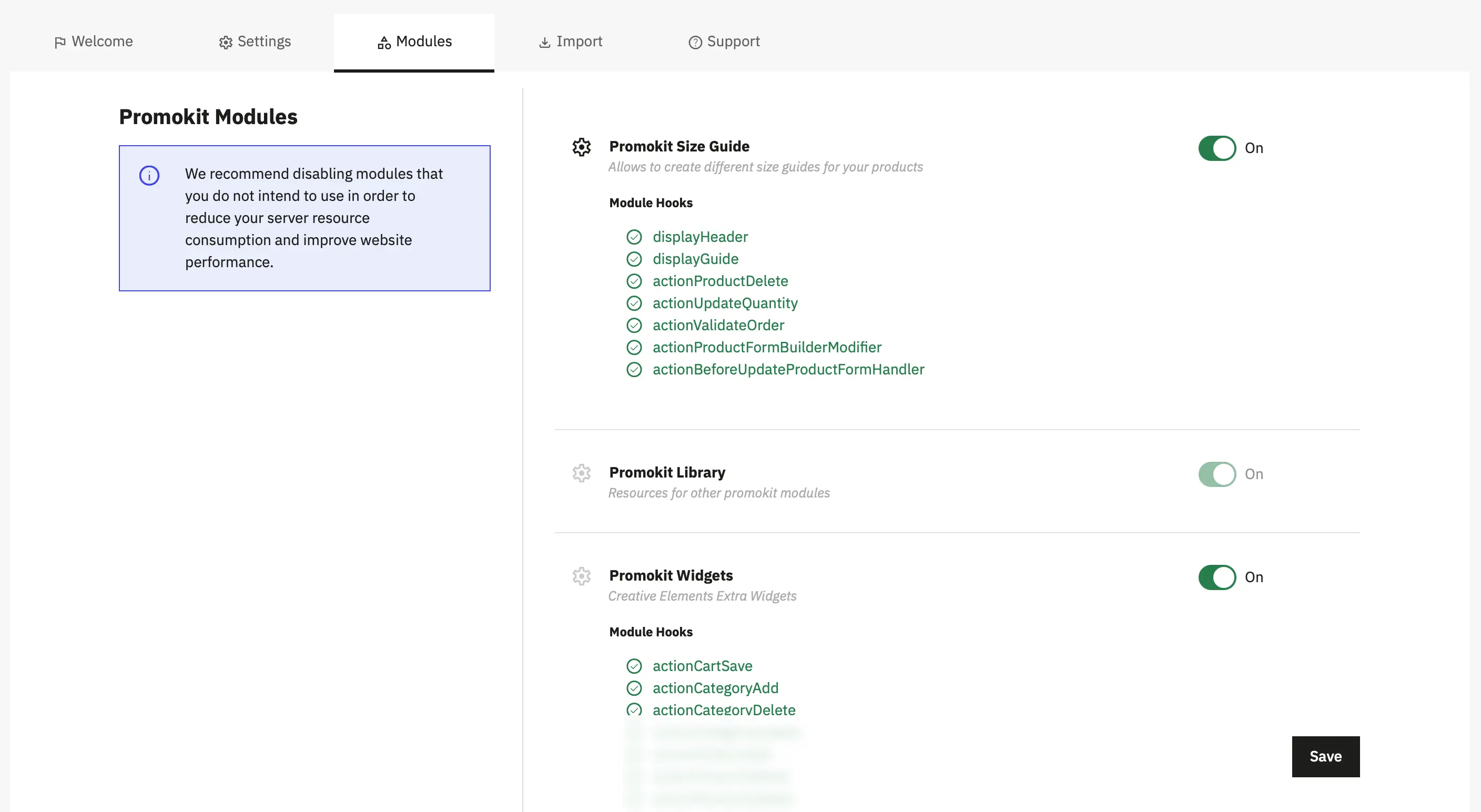 Alysum Prestashop Theme Settings module Configuration