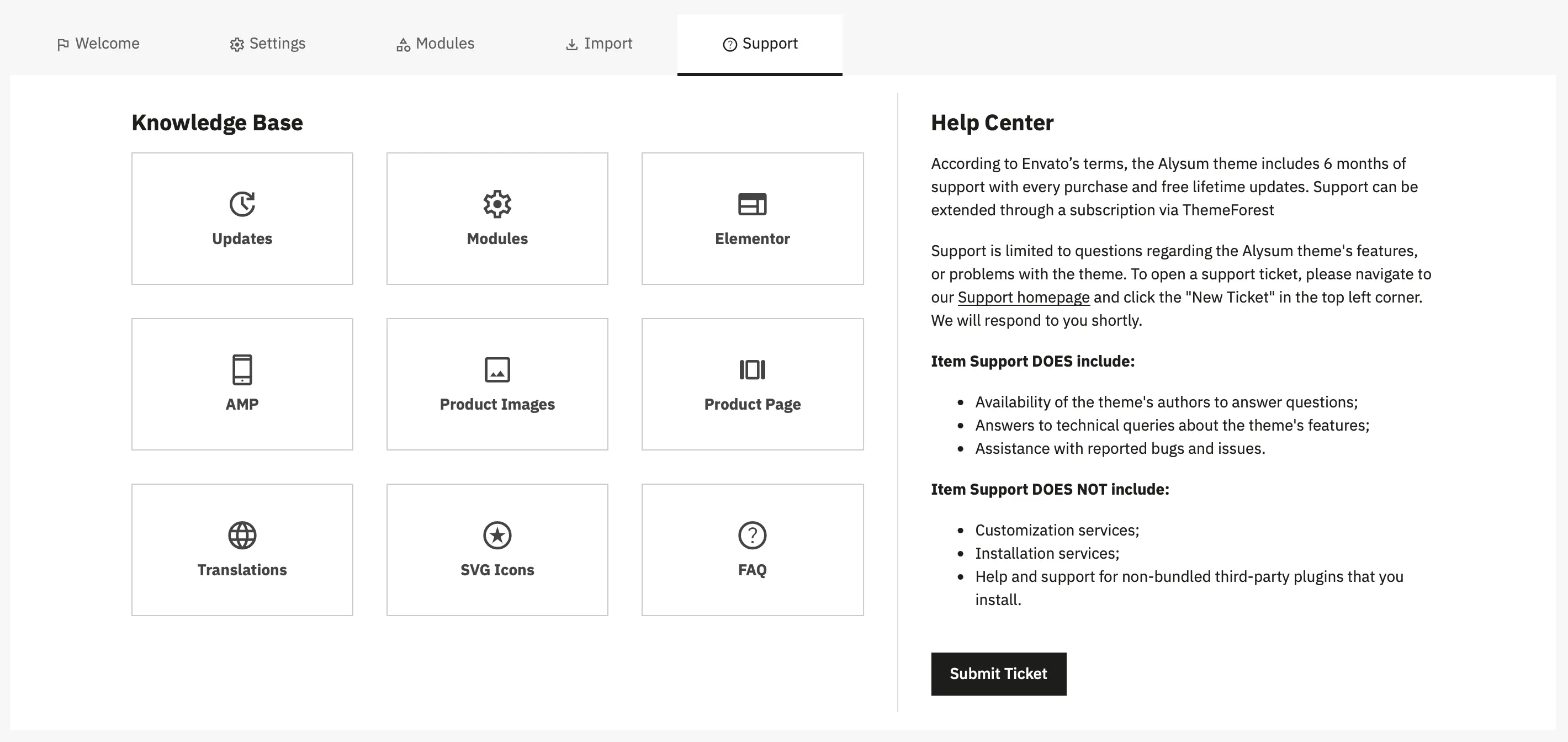 Alysum Prestashop Theme Settings module Configuration