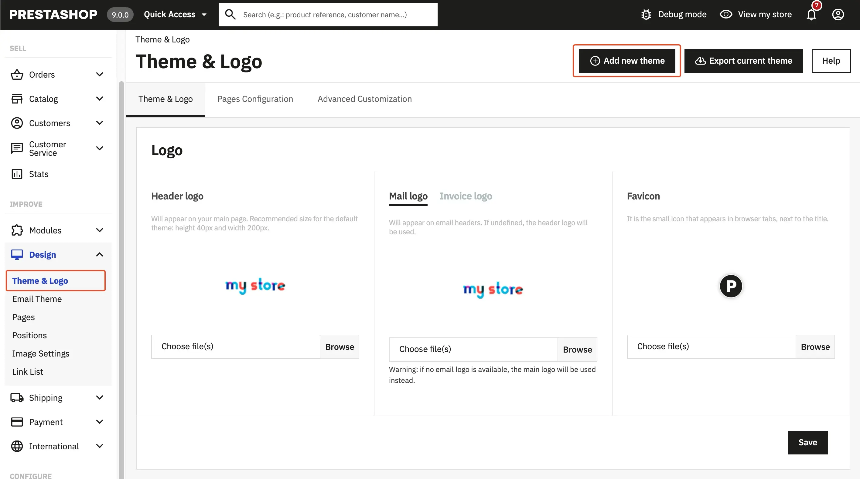 Alysum Prestashop Theme Image Installation